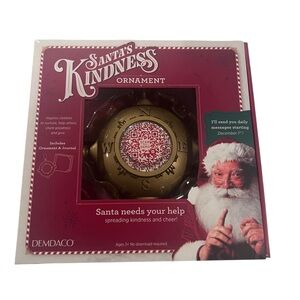 Santa's Kindness Ornament with QR Code
